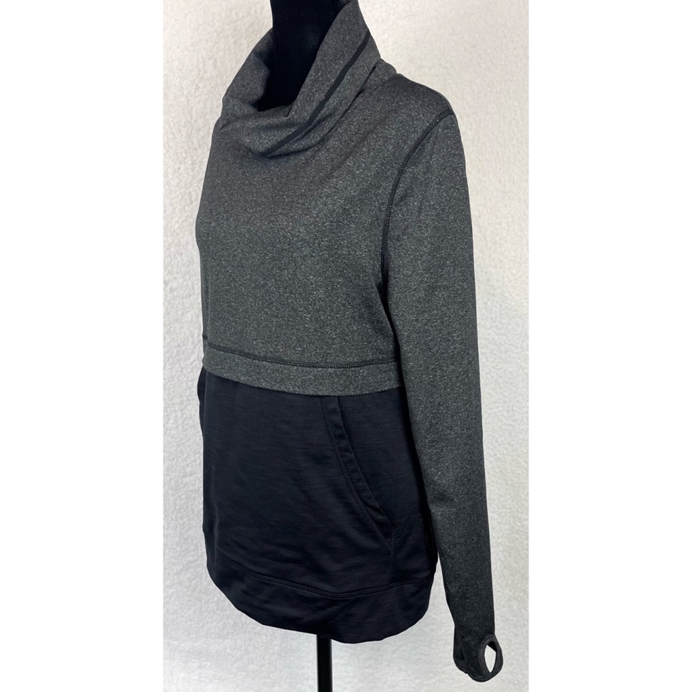 COTTON ON BODY • Black/Grey Pullover Cowl-neck Athletic Sweater, M - Picture 4 of 14